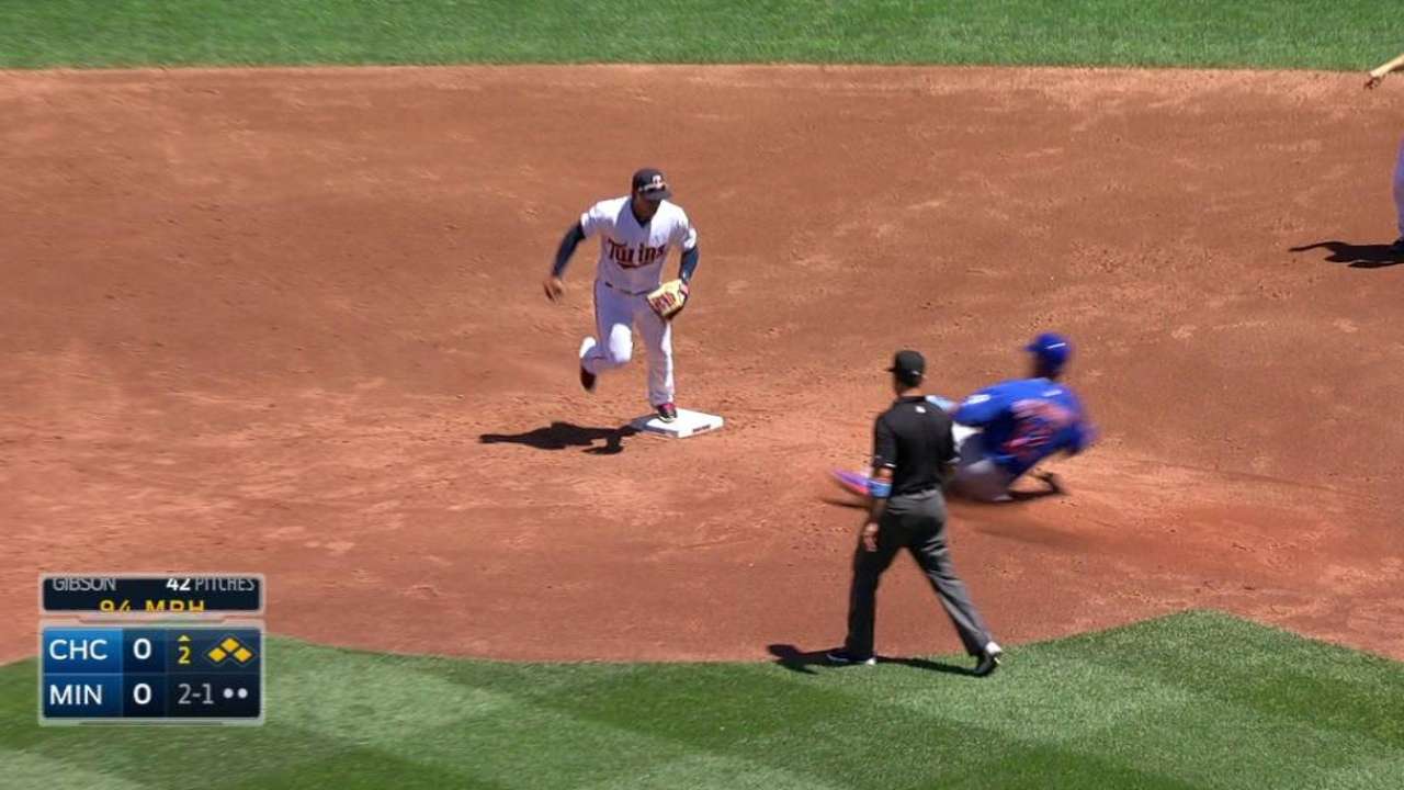 Gibson strands the bases loaded