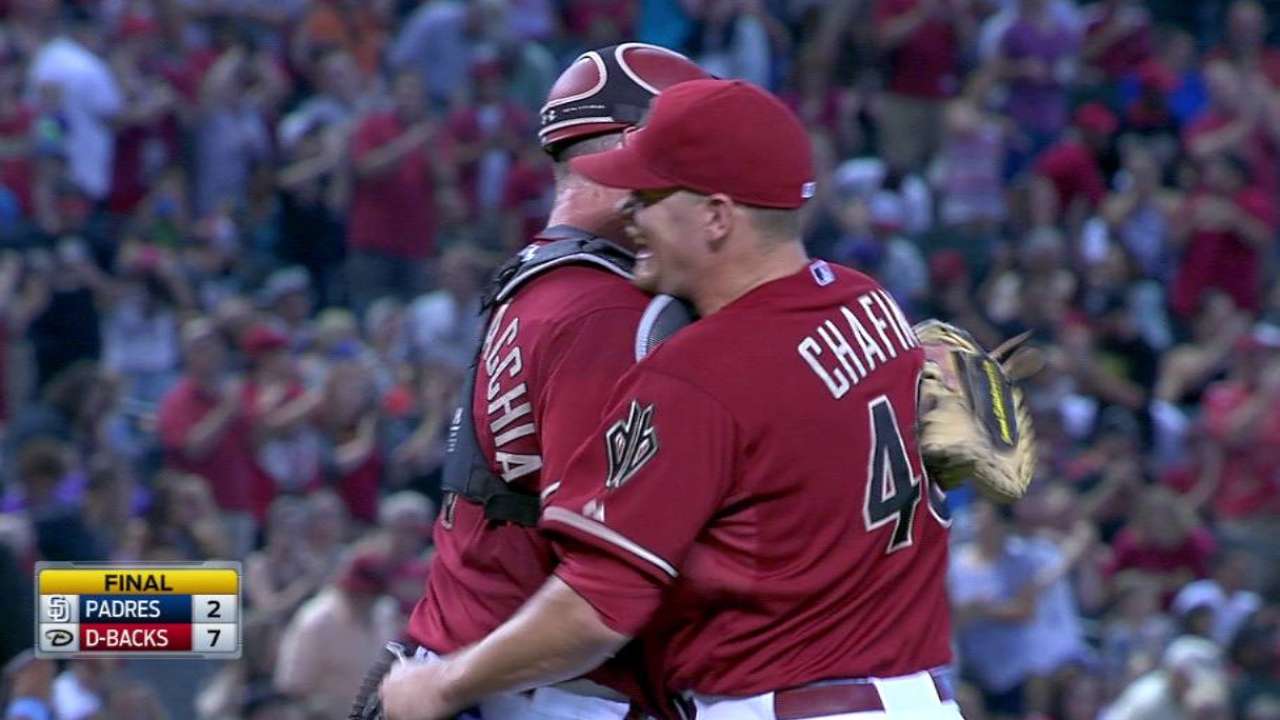 Chafin's first career save