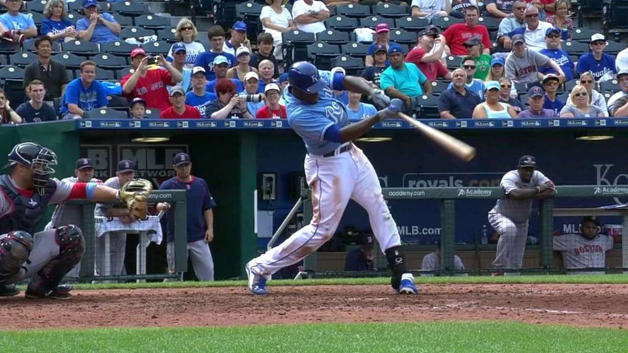 Cain's two-run triple