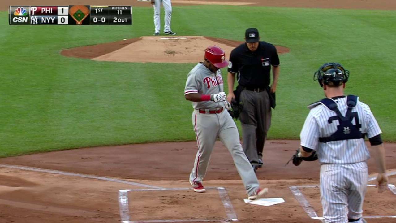Franco's solo home run
