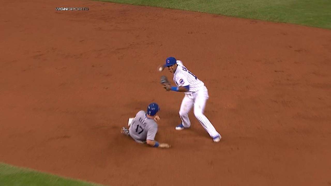 Wood starts double play