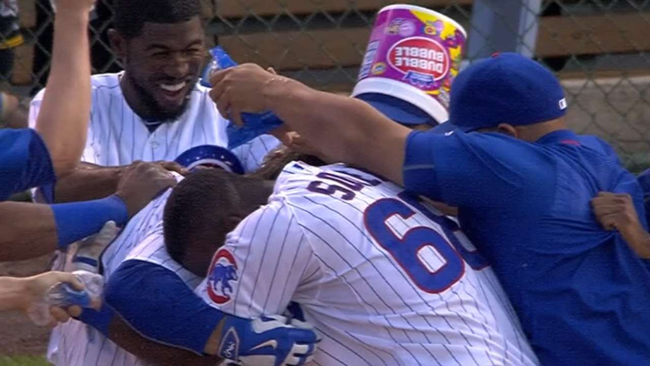 Cubs winning by way of walk-off