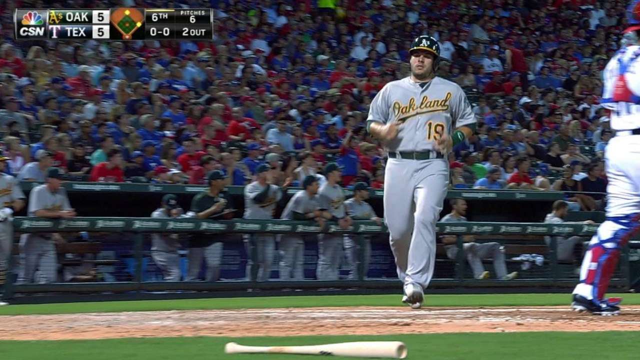 Semien's RBI double