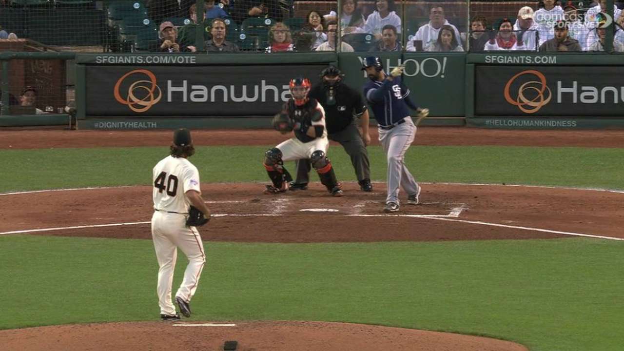 Bumgarner's 10th strikeout
