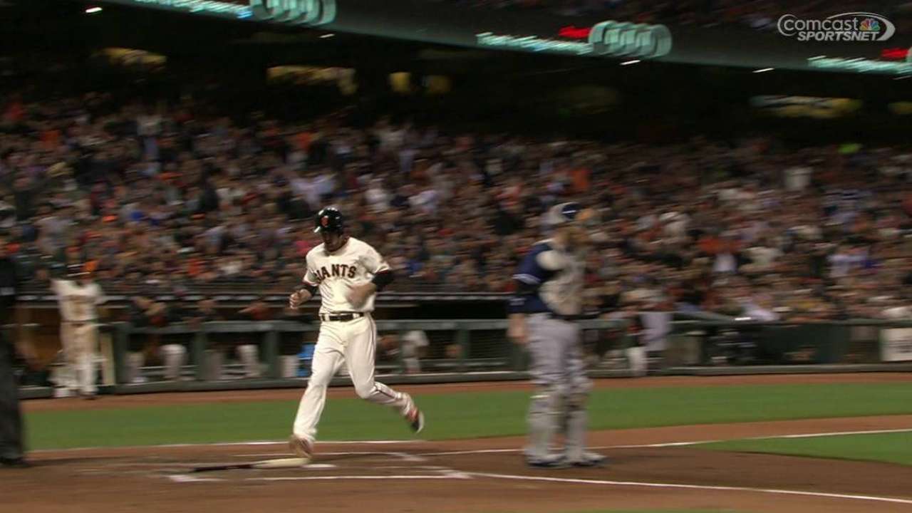 Blanco's RBI infield single