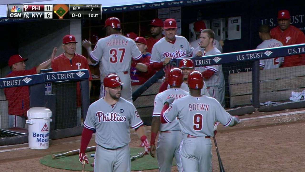 Blanco's three-run triple