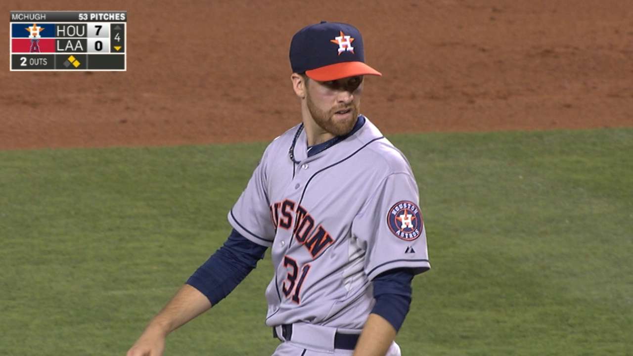 McHugh builds confidence with 8-inning start