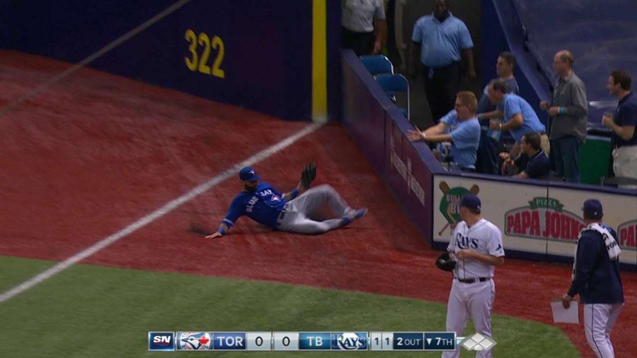 Bautista's great sliding catch