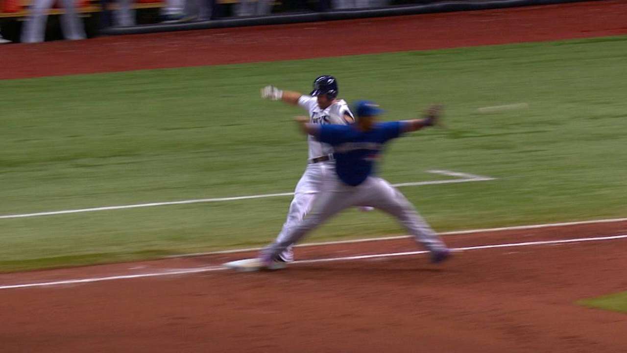 Forsythe breaks up Estrada's perfect game