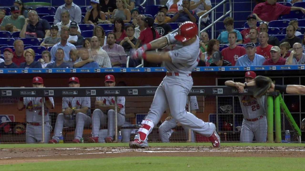 Miami heat: HRs carry Cards past Fish