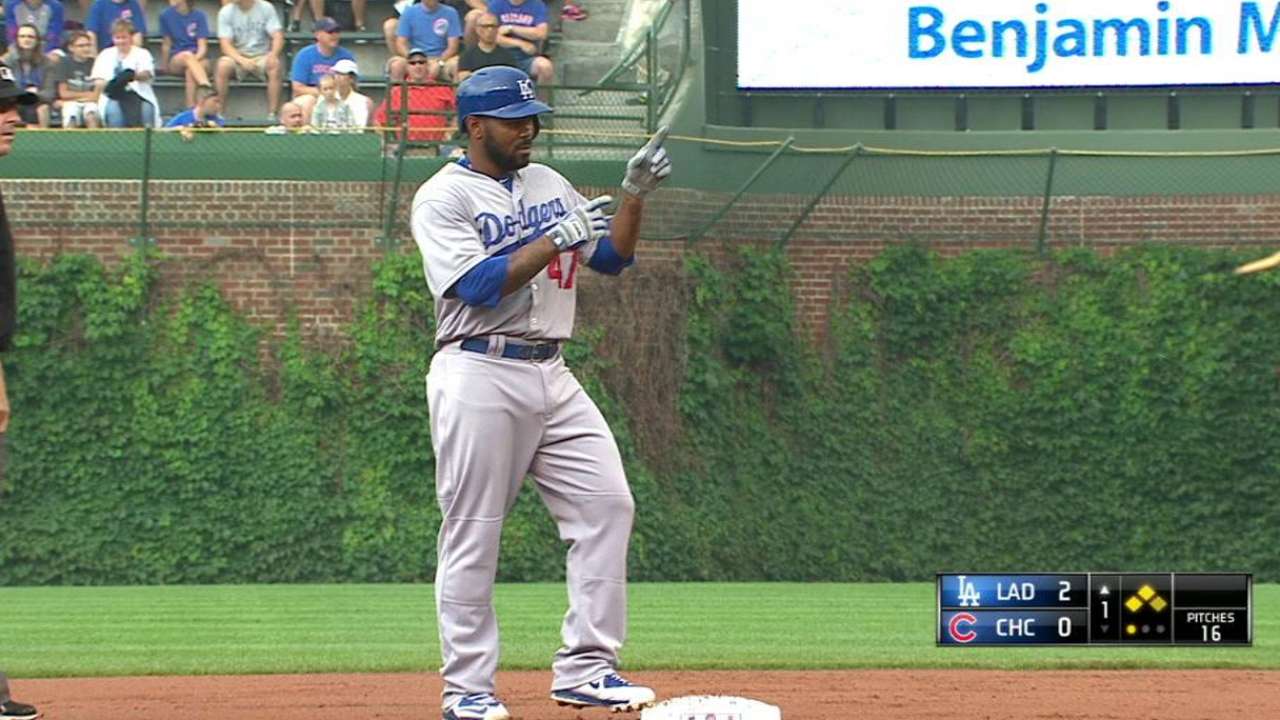 Dodgers jump to early lead, cruise past Cubs