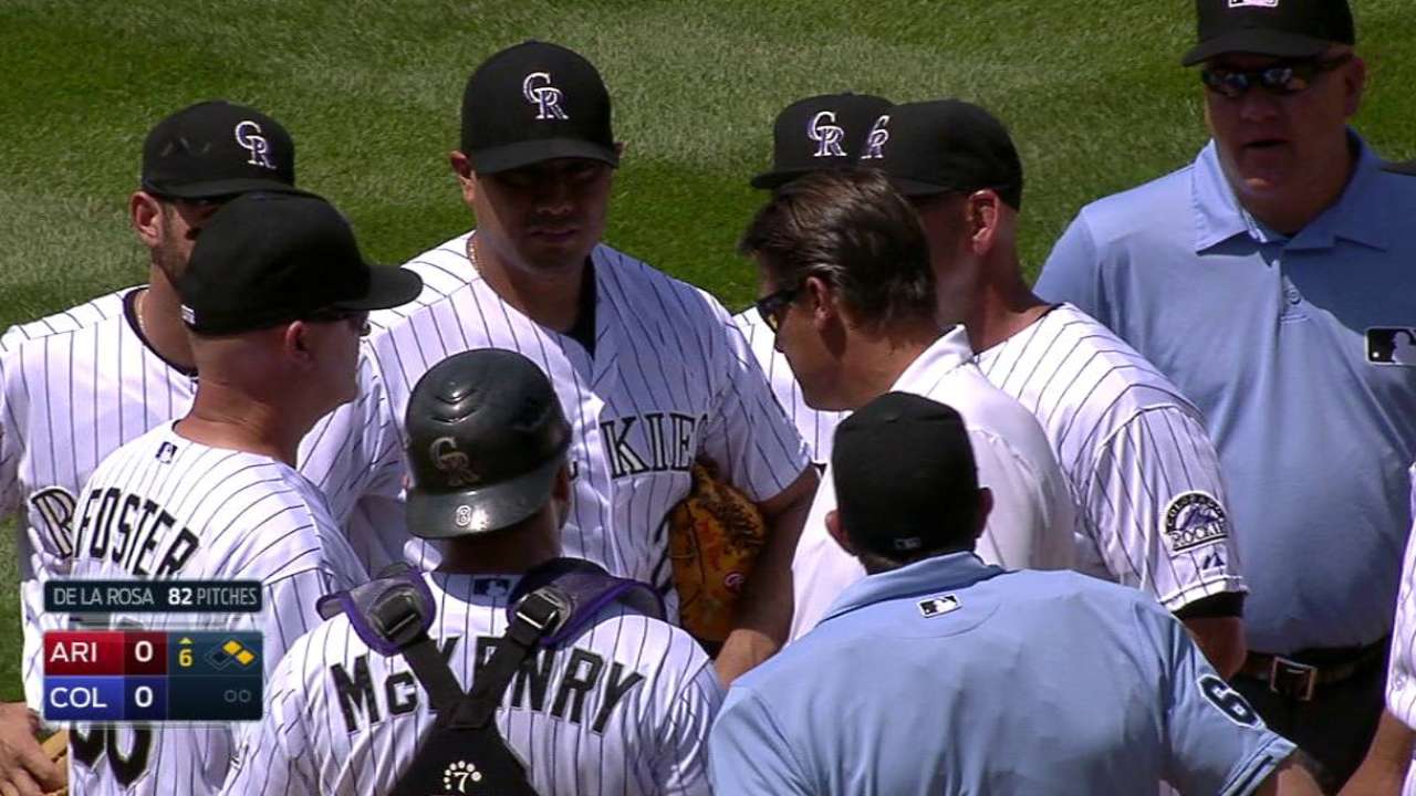 De La Rosa exits with injury