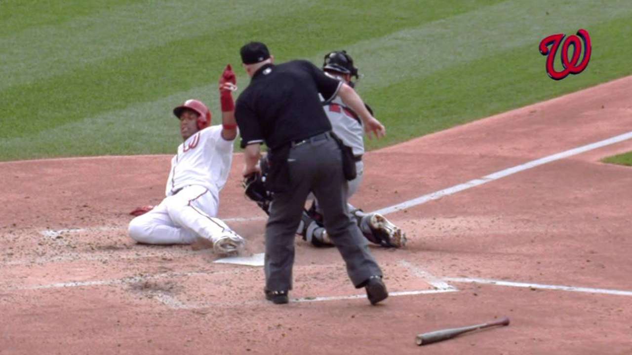 Robinson's RBI single stands
