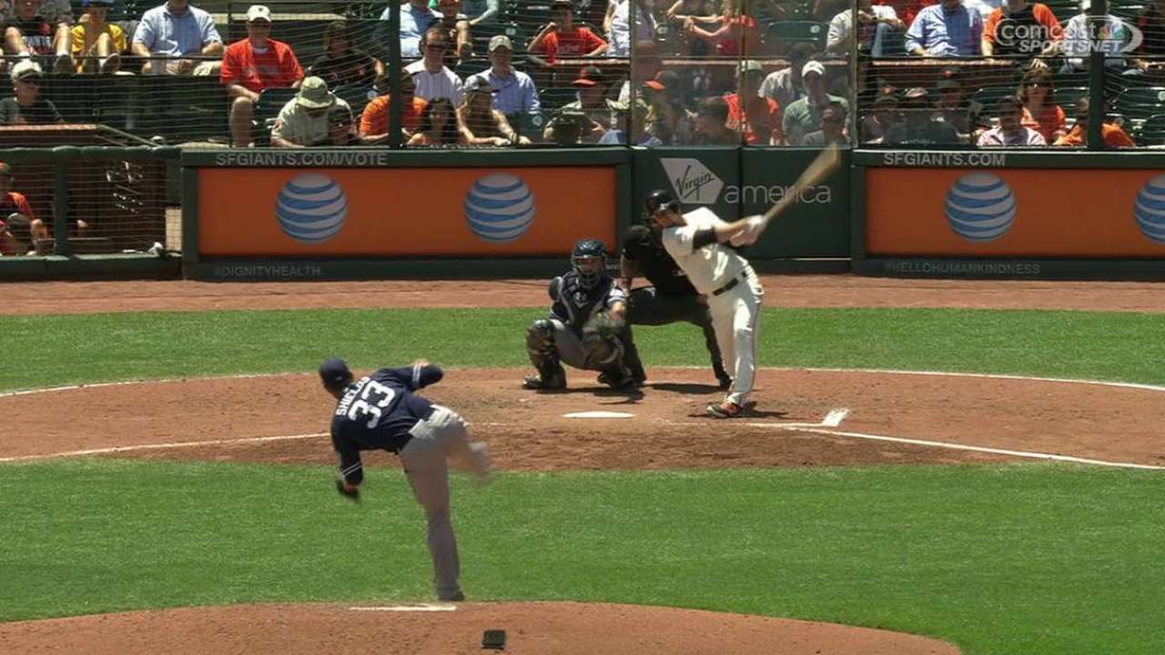 Duffy legs out a triple