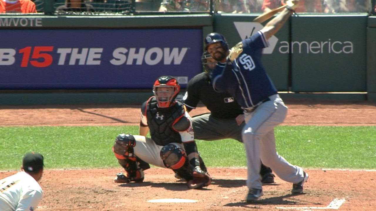 Padres' six-run 8th inning