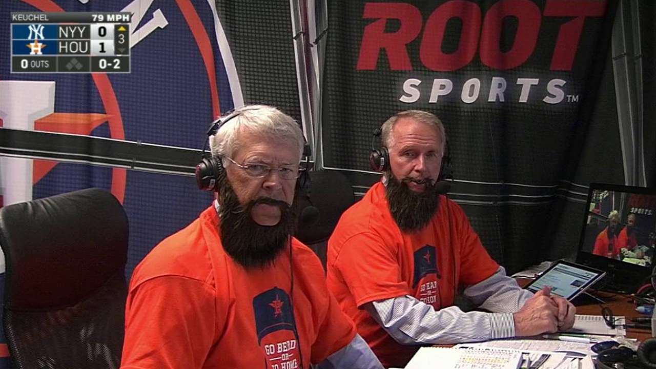 Brown, Ashby wear beards