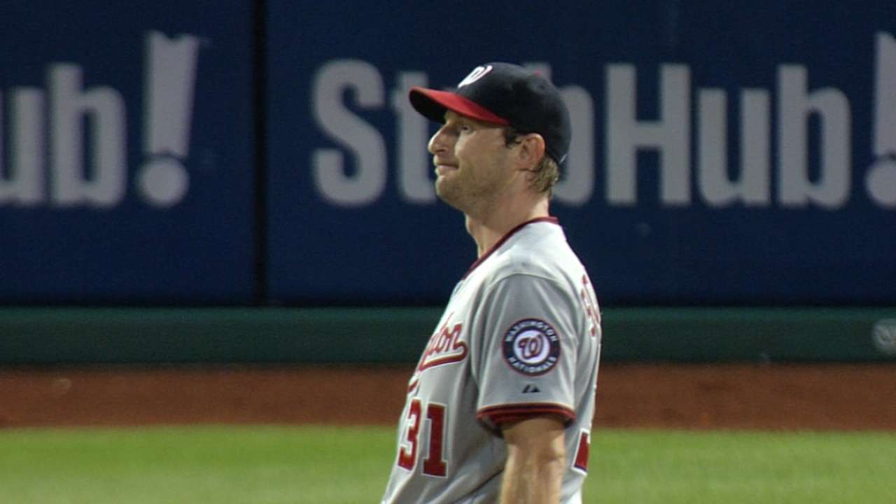 Scherzer does dance with history in Philly