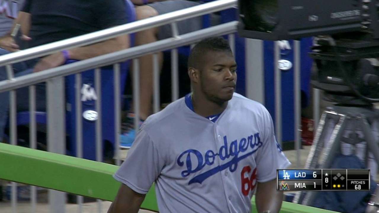 Puig feels better, returns as pinch-hitter