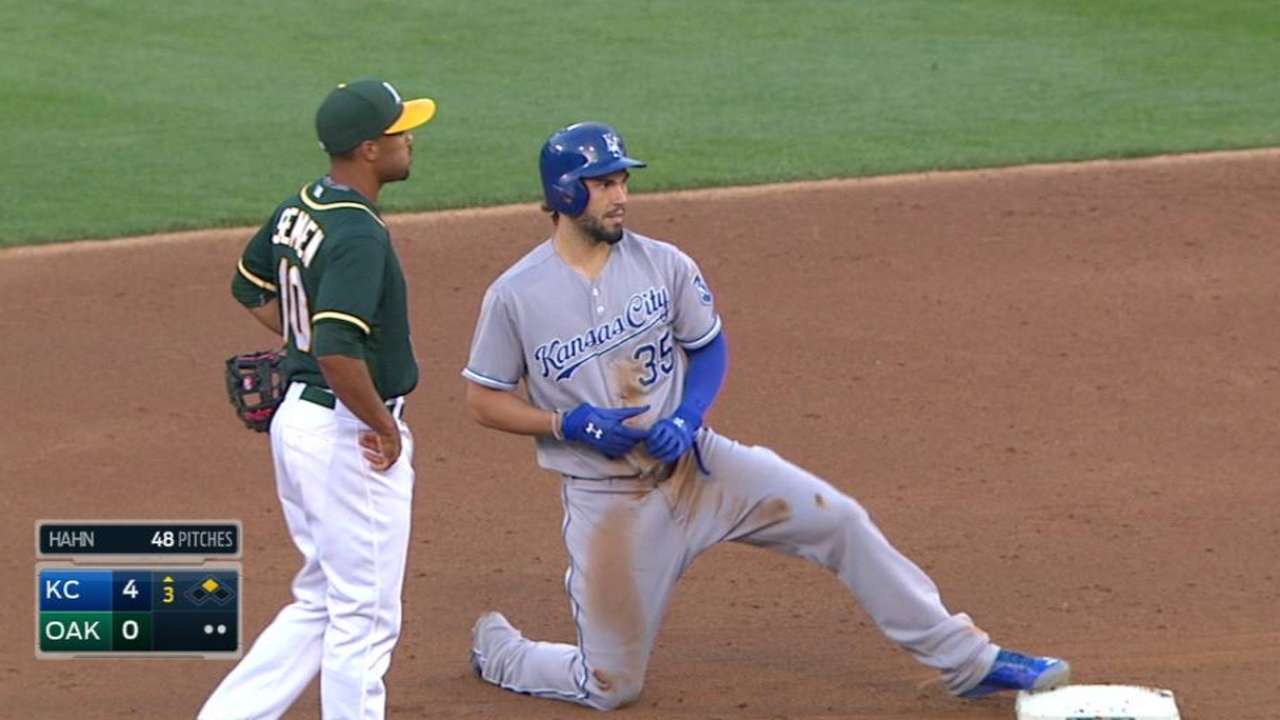Miscue in third looms large in A's loss