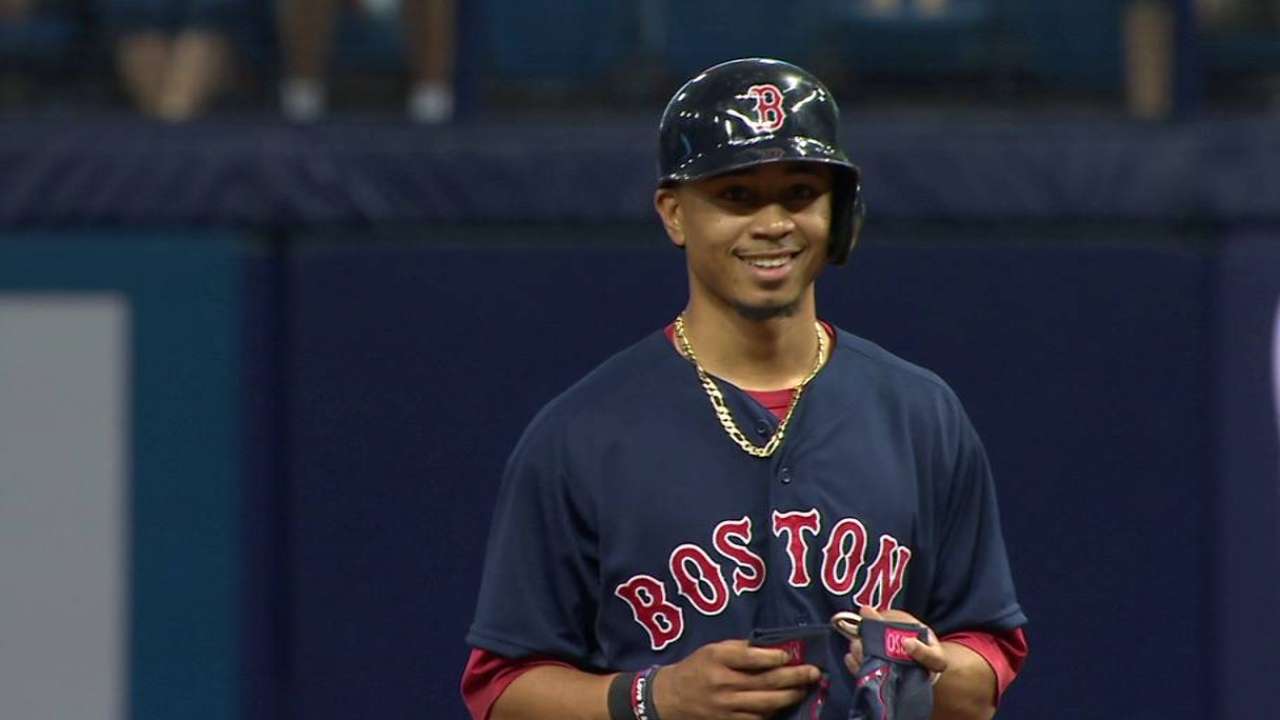 Betts extends hitting streak