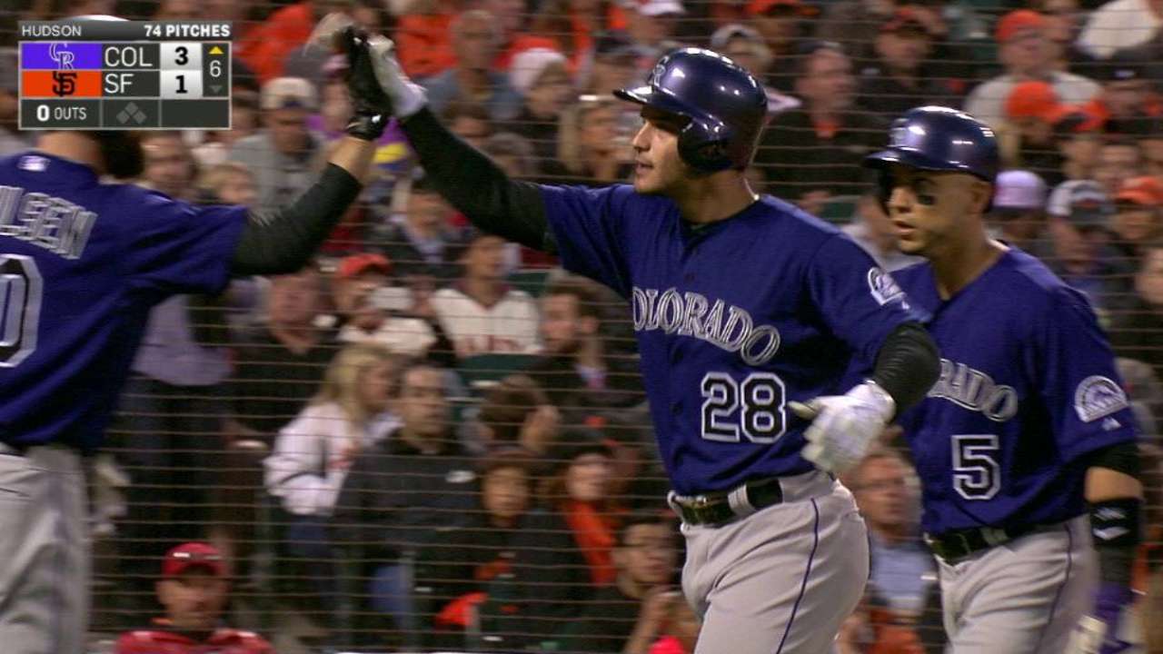 Arenado, González estallan y Rockies le pegan a S.F.