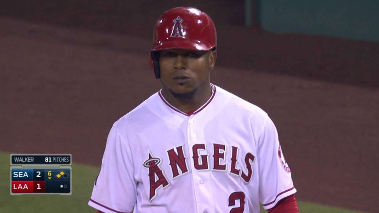 Aybar leaves with injury