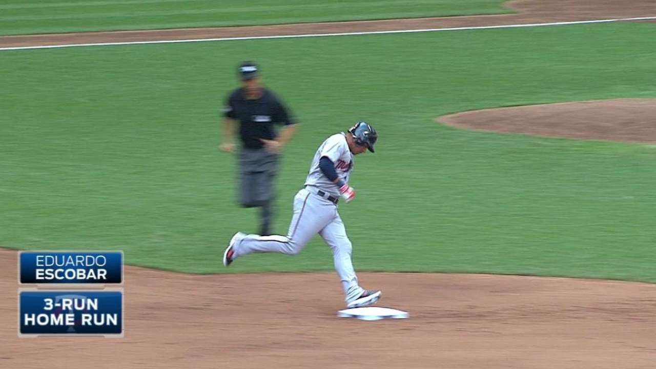 Escobar's three-run homer
