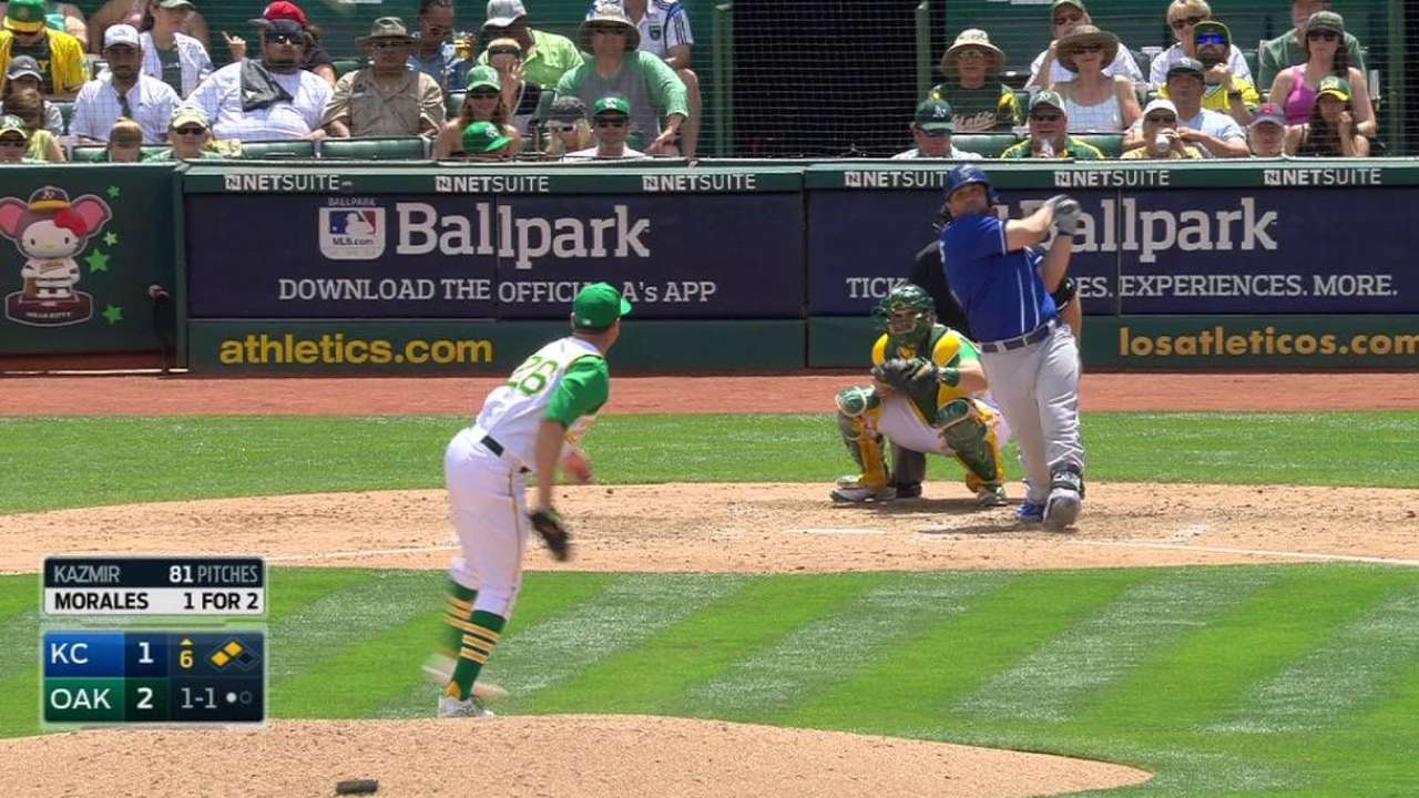 Resourceful Royals edge A's for series win