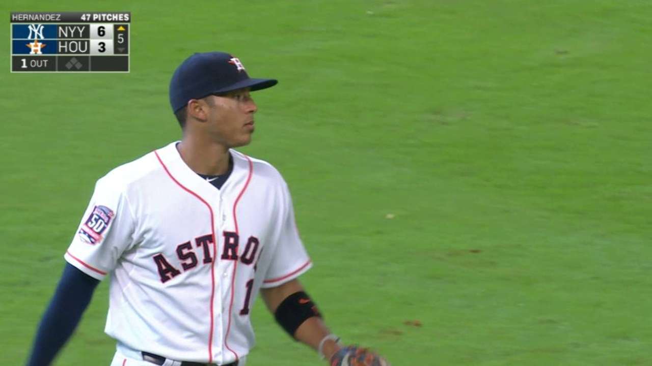 Correa's leaping grab