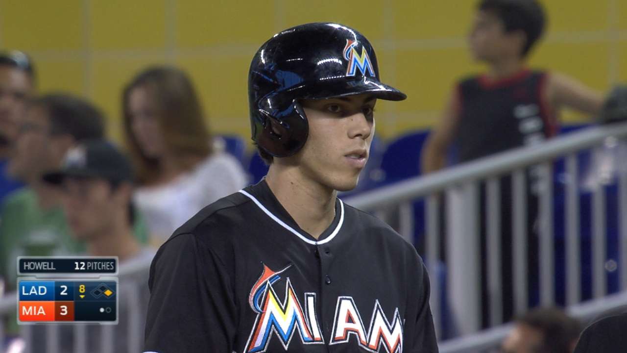 Yelich's four-hit day