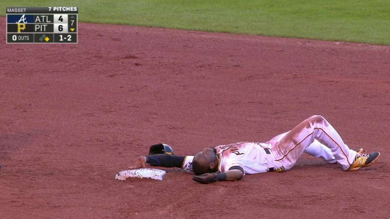Marte flips on awkward slide