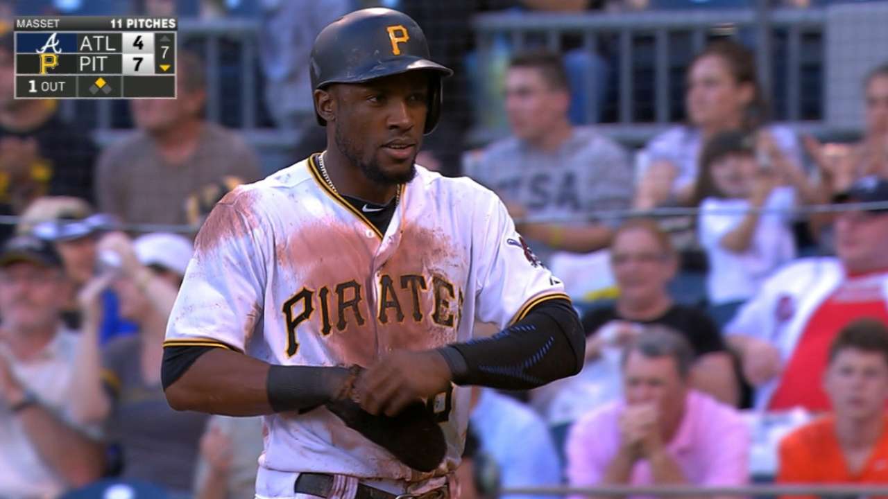 Marte hits, runs, even stands on head in win
