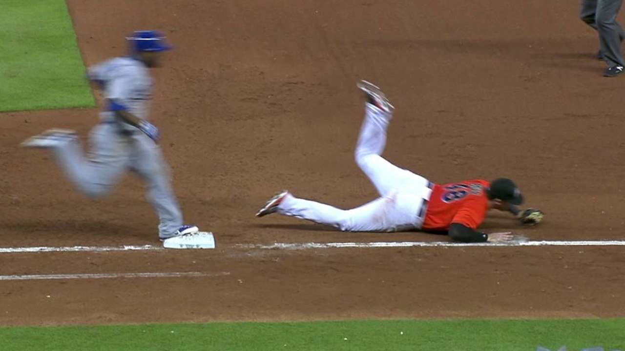 Kendrick's RBI grounder