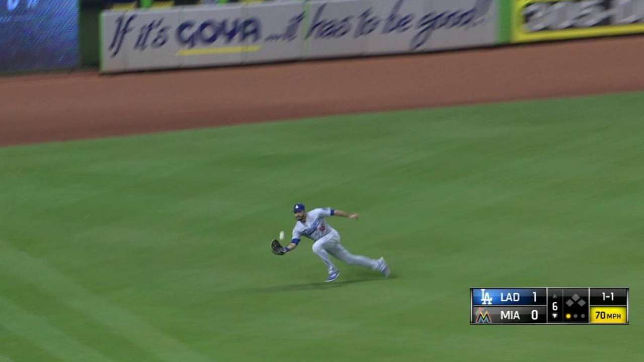 Ethier's diving catch