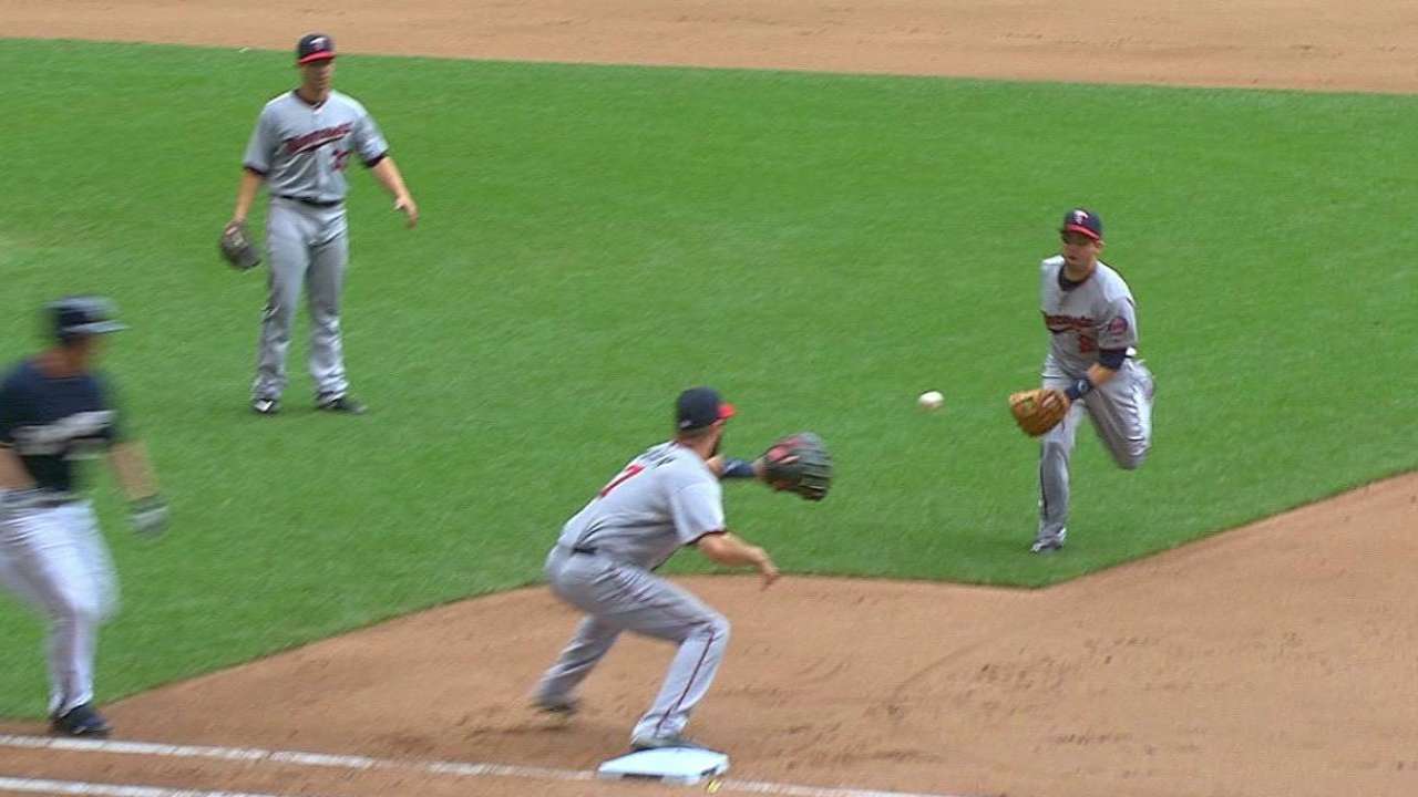 Dozier's glove flip