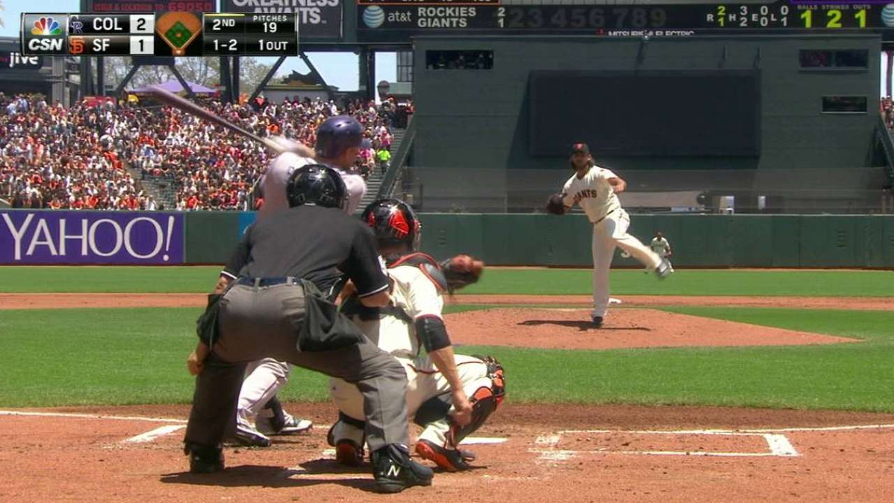 Bumgarner's 1,000th strikeout