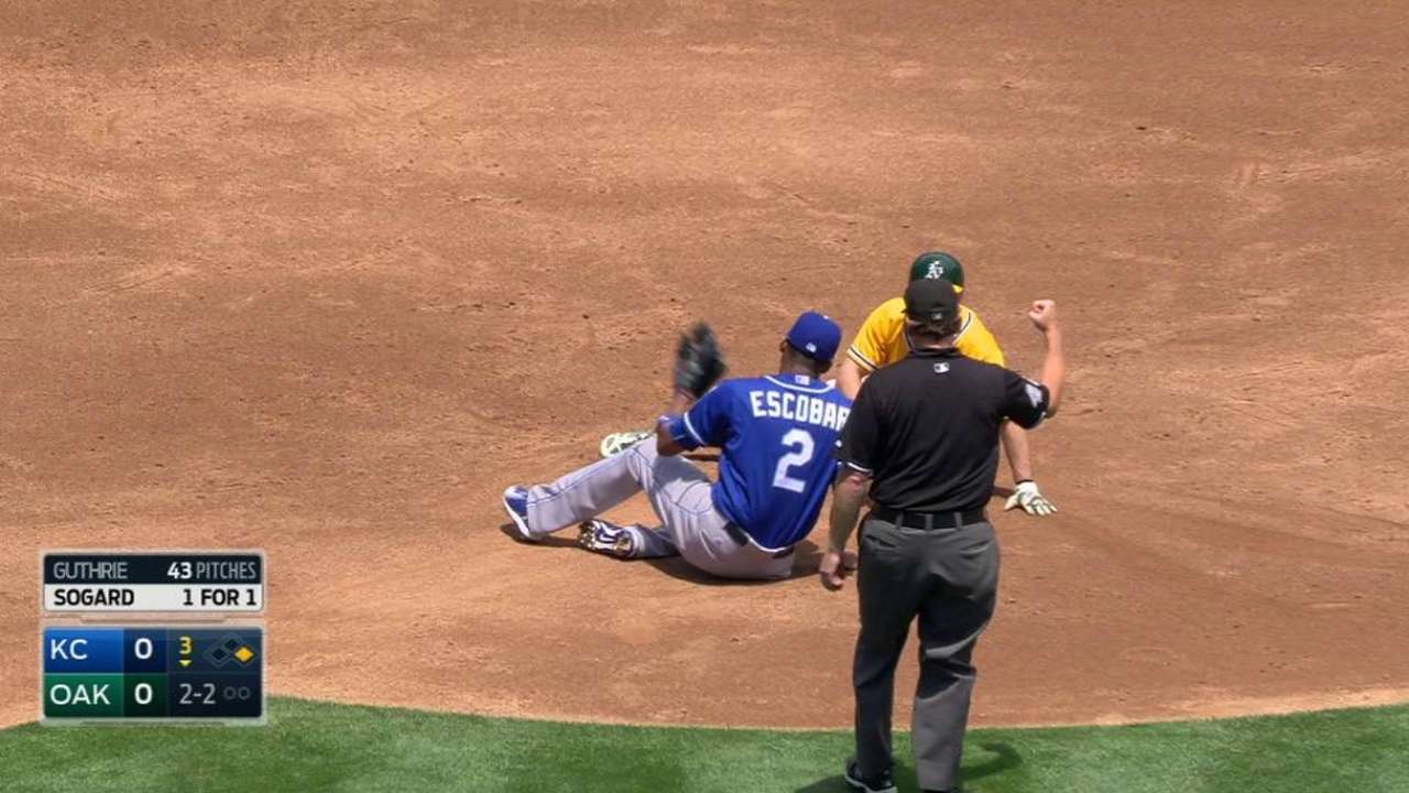 Infante's nice play