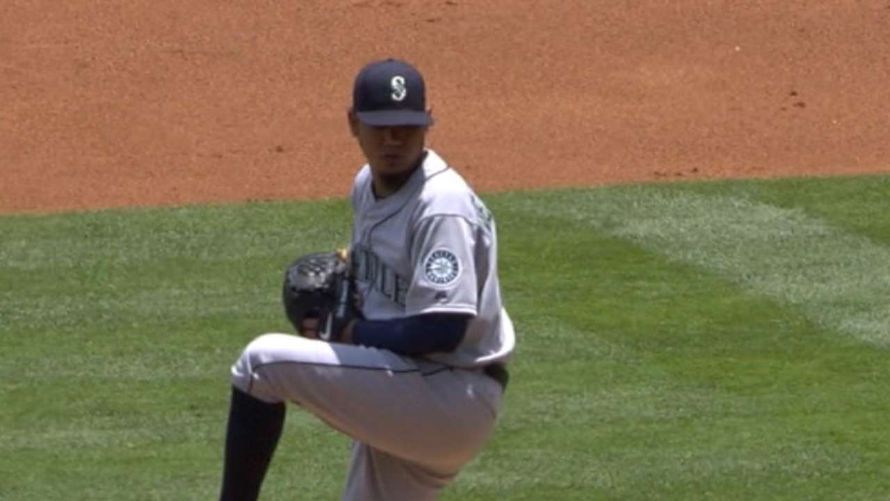 Felix's one-hit gem cut short by cramps