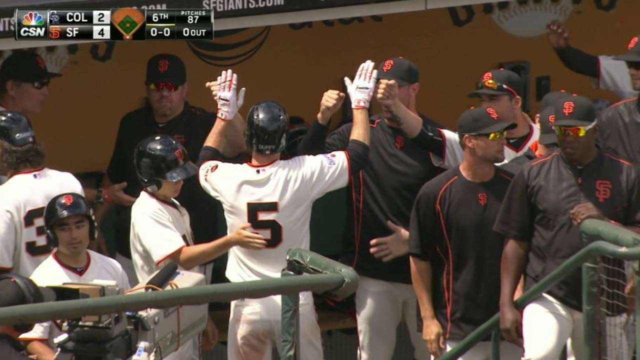 Duffy comes close to cycle for 2nd straight day