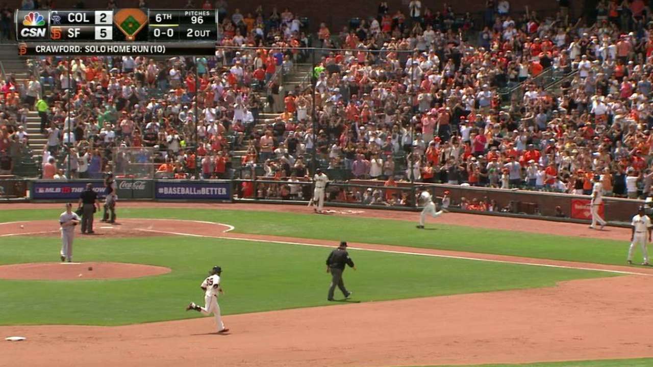 Crawford's solo shot