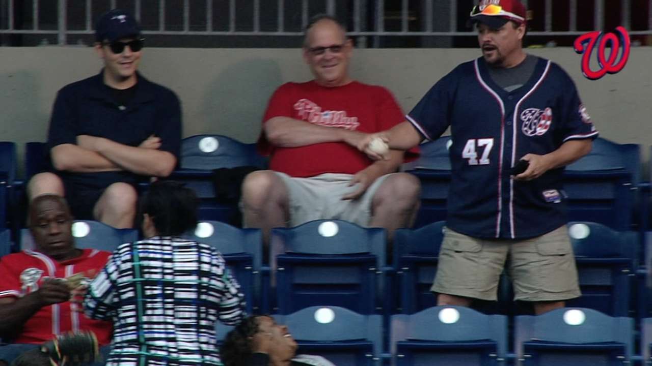 Lobaton homers, fan buys ball