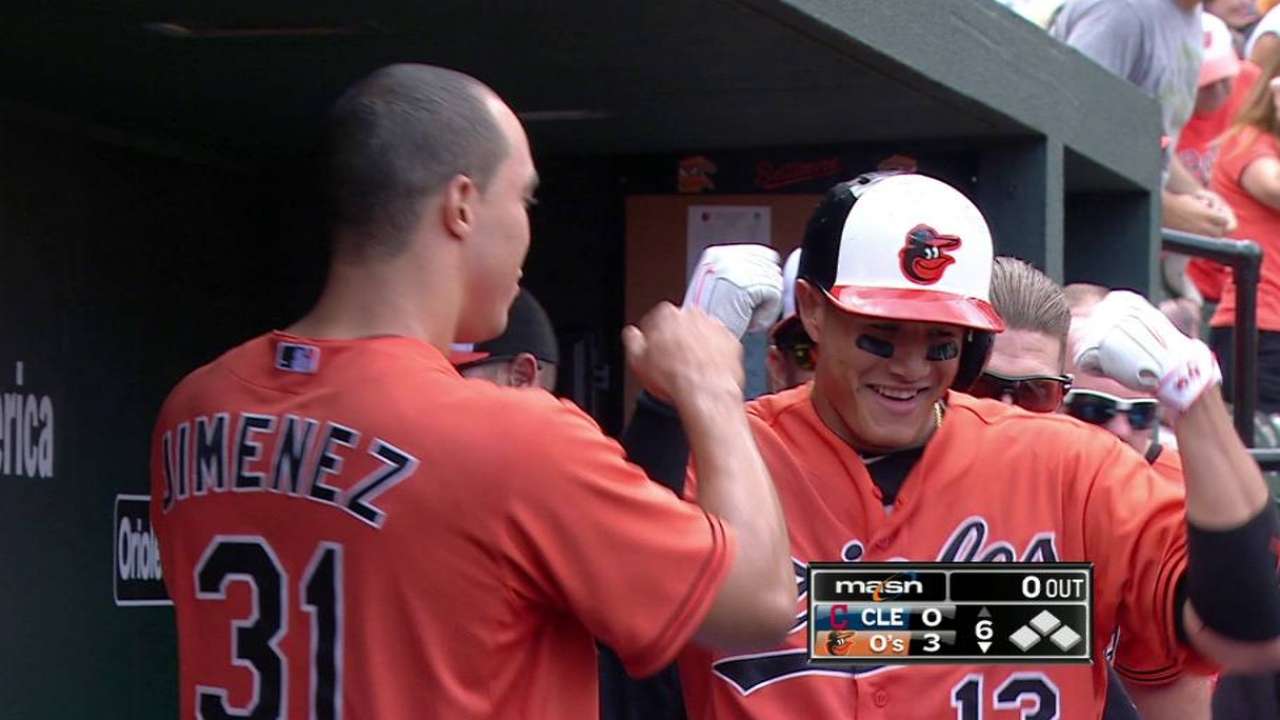 Machado's solo homer