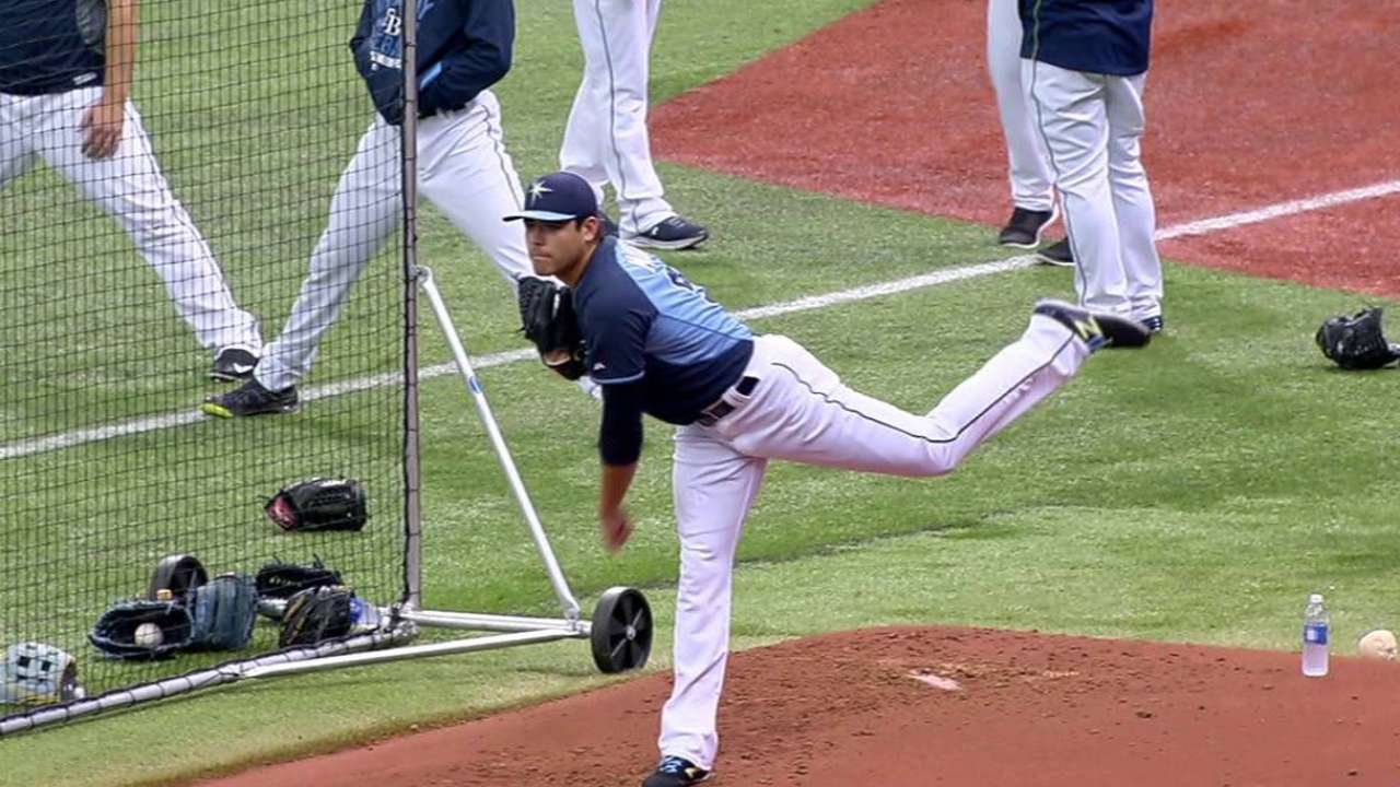 Moore returns to Rays' rotation Thursday