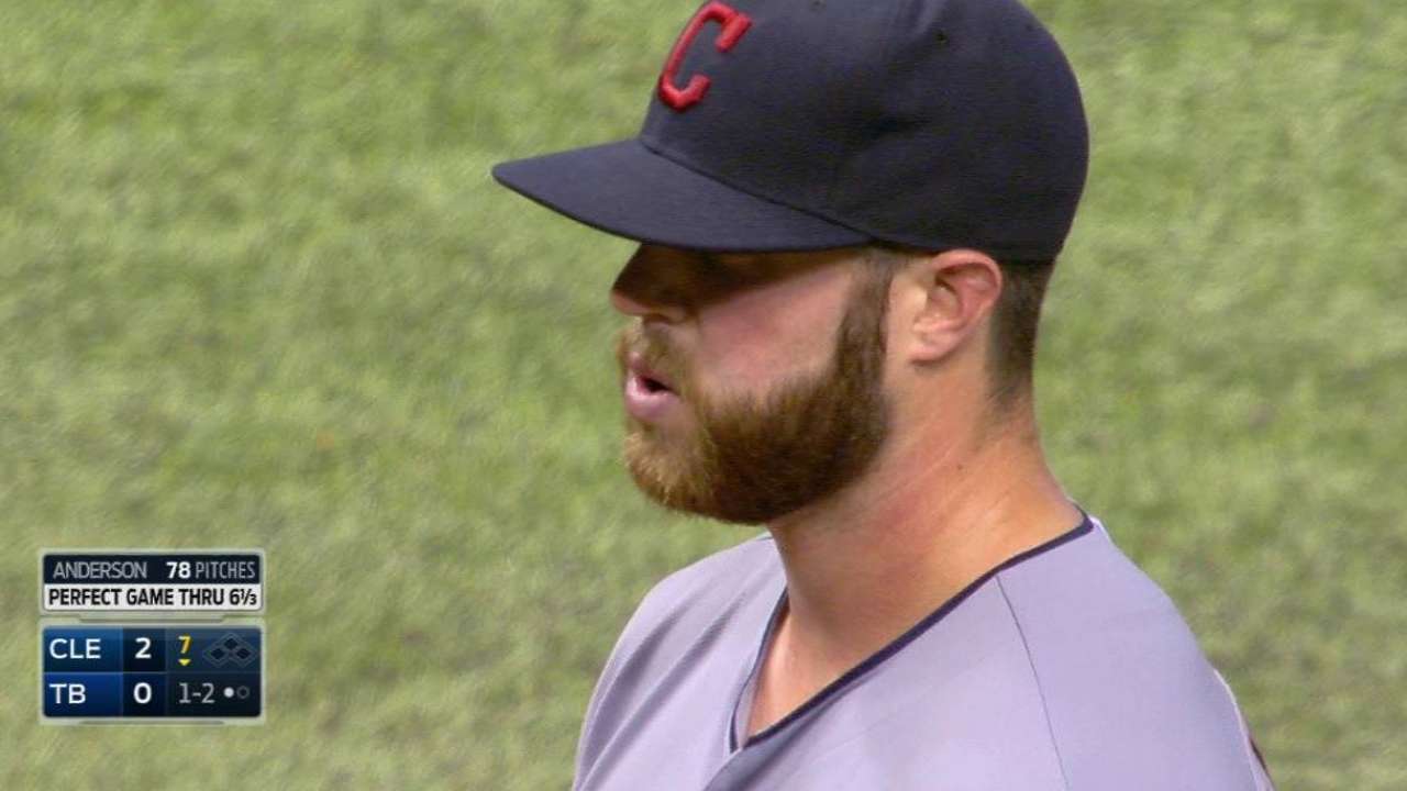 Anderson loses perfecto on homer