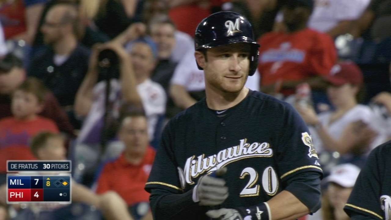 Brewers' bats come alive to down Phillies