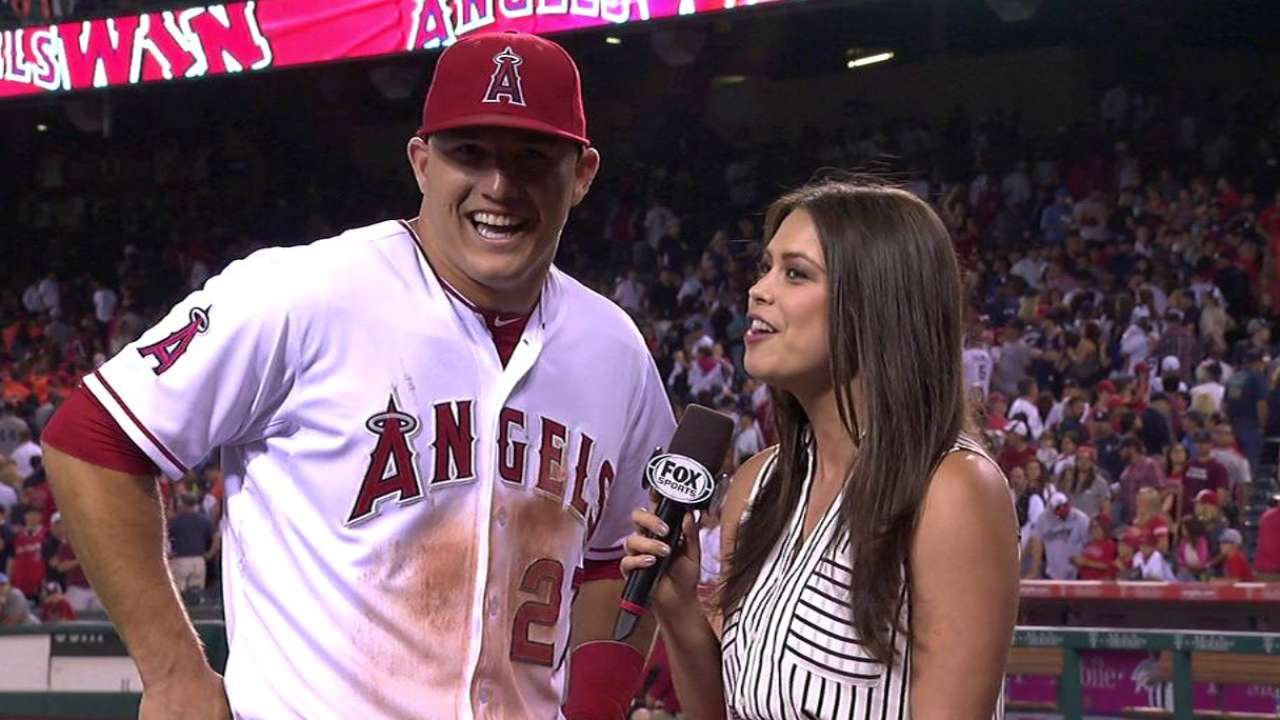 Trout on his big night