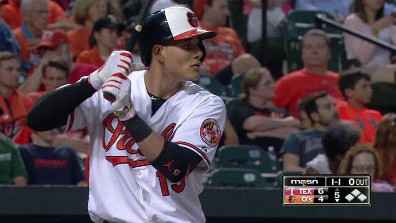 Machado's solo homer