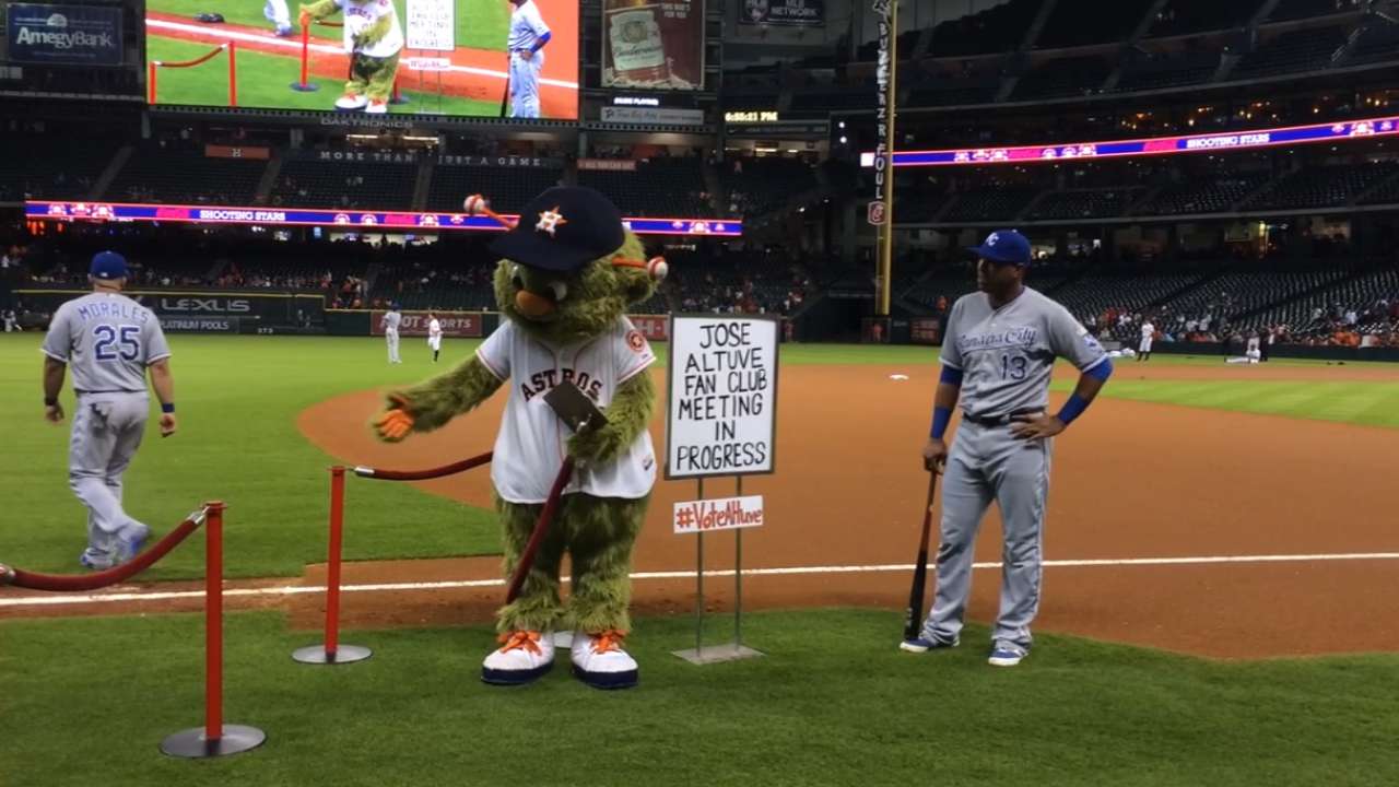 Orbit asks Royals to vote Altuve