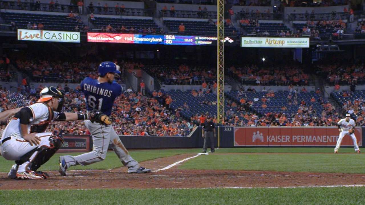 Rangers smash four homers