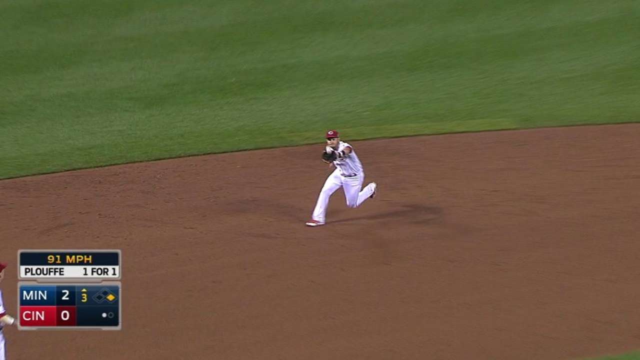Reds turn double play
